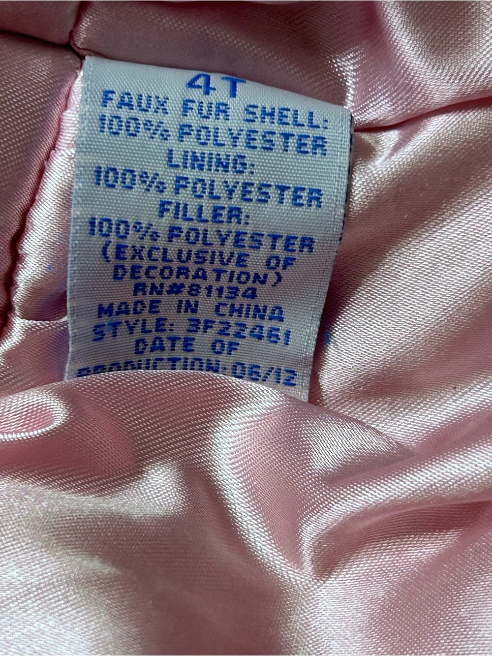 Pink Jacket 4T - Picture 4 of 5